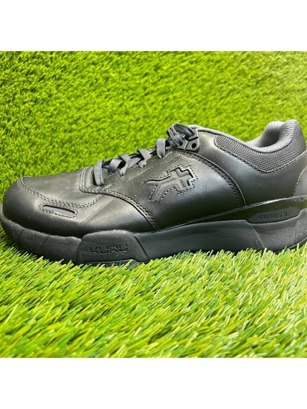 Kuru Kinetic 2.0 Womens Size 9 Black Athletic Leather Walking Shoes Sneakers